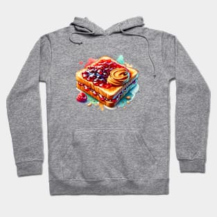 Peanut Butter And Jelly Toast Kawaii Breakfast Vintage Sandwich Yummy Hoodie